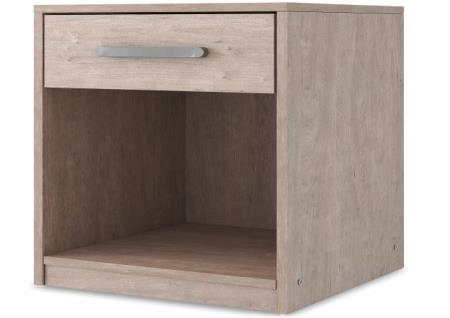 GRAY FLANNIA NIGHTSTAND