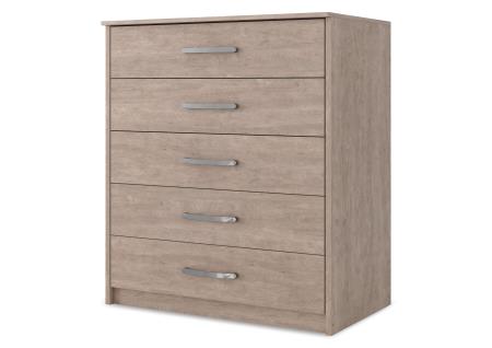 CASUAL GRAY 5 DRAWER CHEST