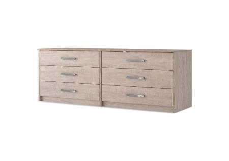 CASUAL GRAY 6 DRAWER DRESSER