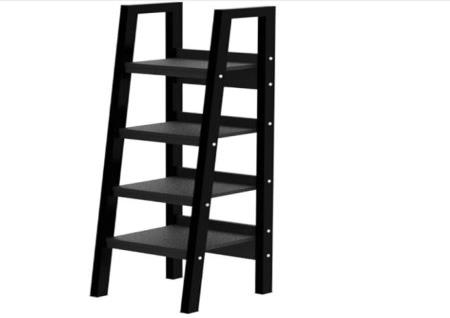 4 SHELF BLACK BOOKCASE