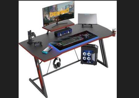 40" GAMING DESK WITH MONITOR RISER