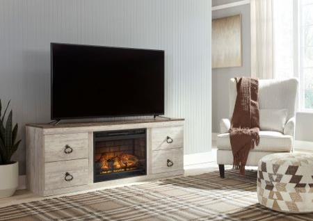 COTTAGE LOOK 63" FIREPLACE TV STAND