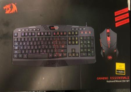 RED DRAGON RGB BACKLIT GAMING AND KEYBOARD