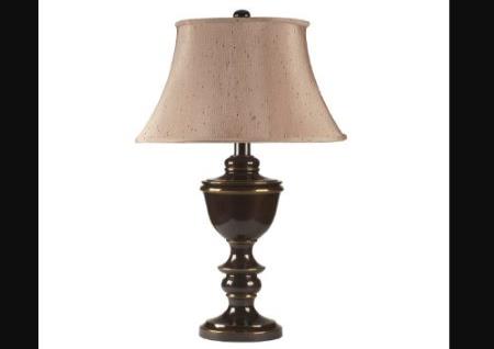 BRONZE FINISH TRADITIONAL METAL LAMP