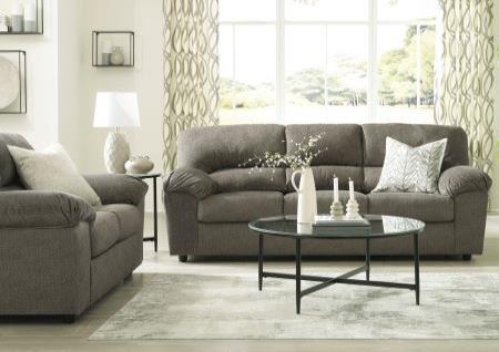 FLANNEL COLOR SOFA AND LOVESEAT