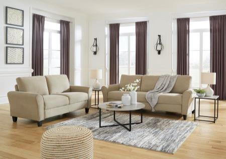 CARTEN QUARTZ COLOR RTA SOFA AND LOVESEAT