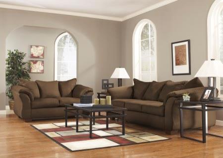 BROWN LOVESEAT