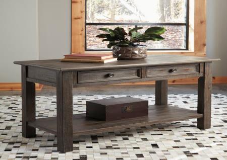 RUSTIC BROWN SOFA TABLE