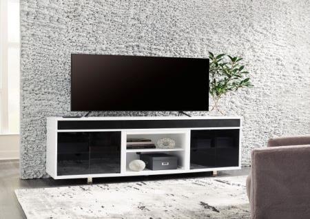 LARGE WHITE TV STAND